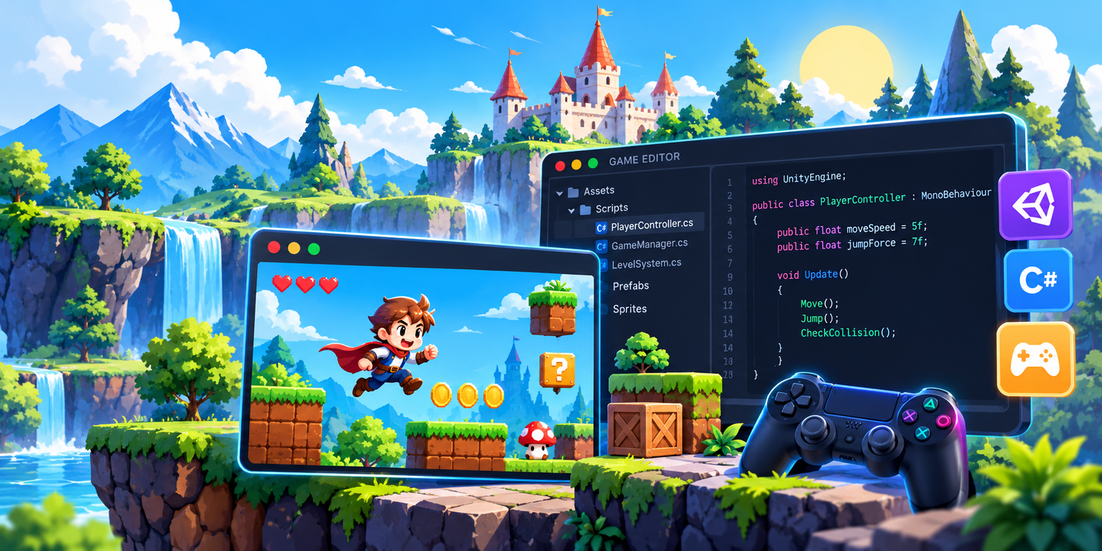 Dịch vụ code game 2D 3D theo từng ý tưởng